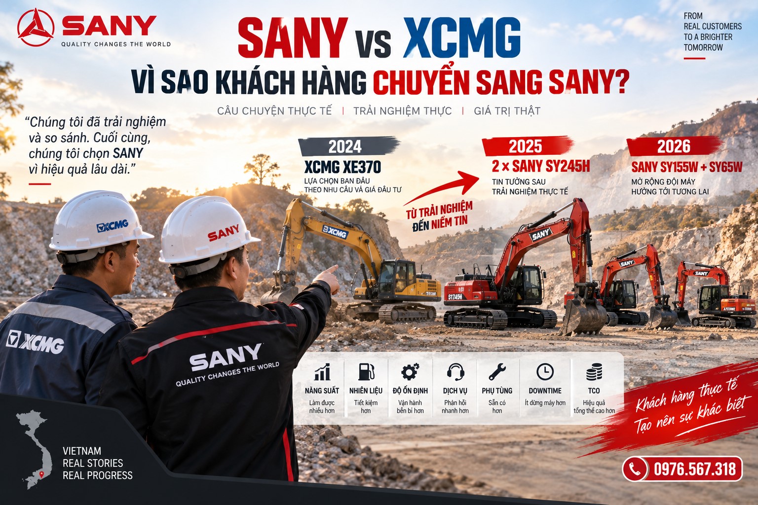sany vs xcmg