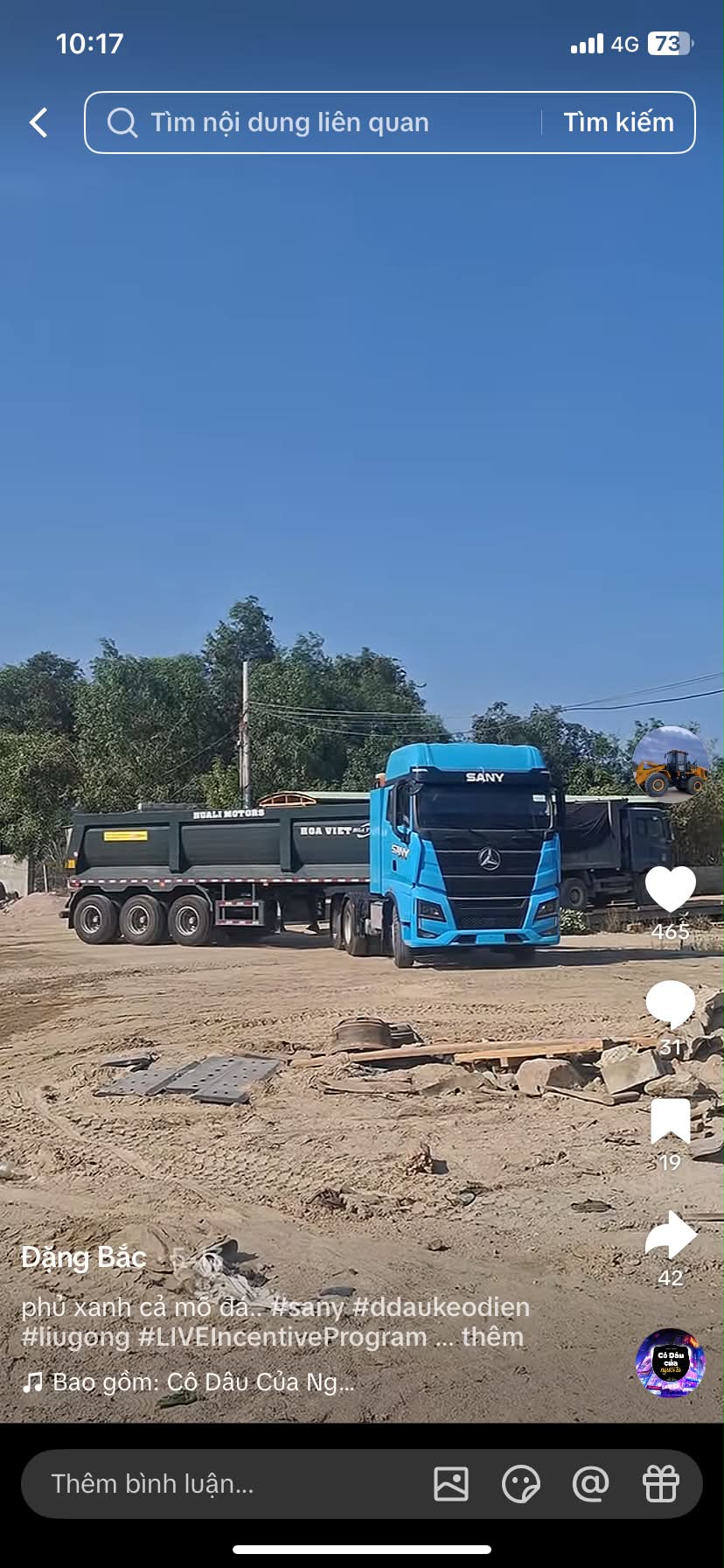 đầu kéo điện sany