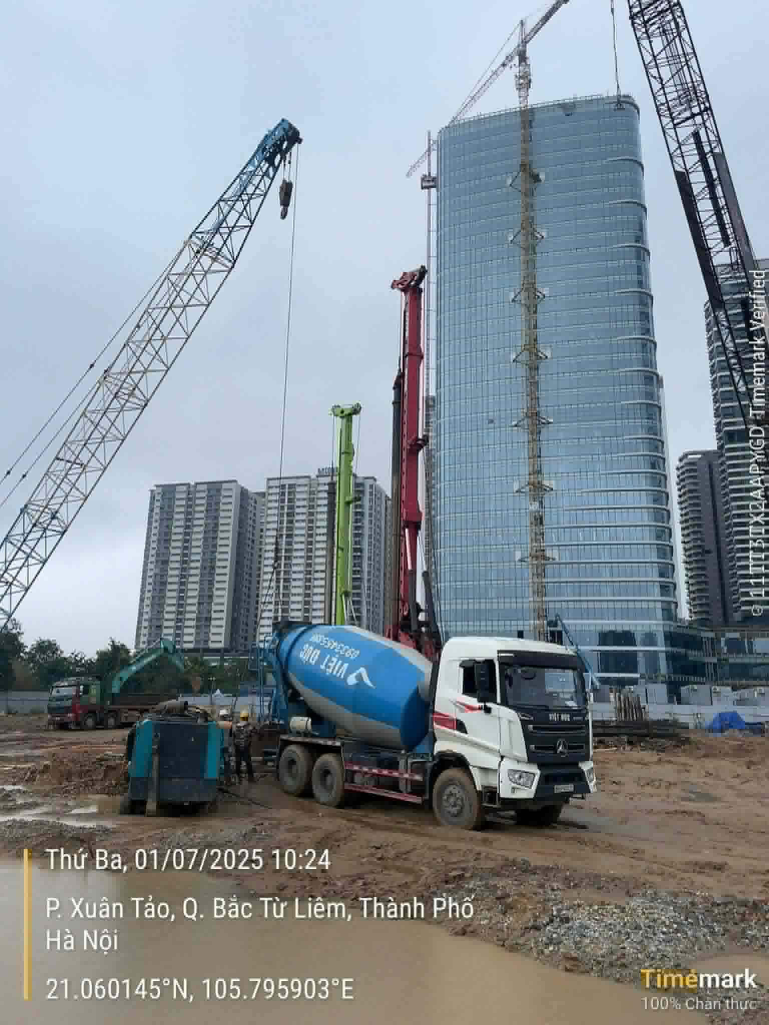 xe trộn sany