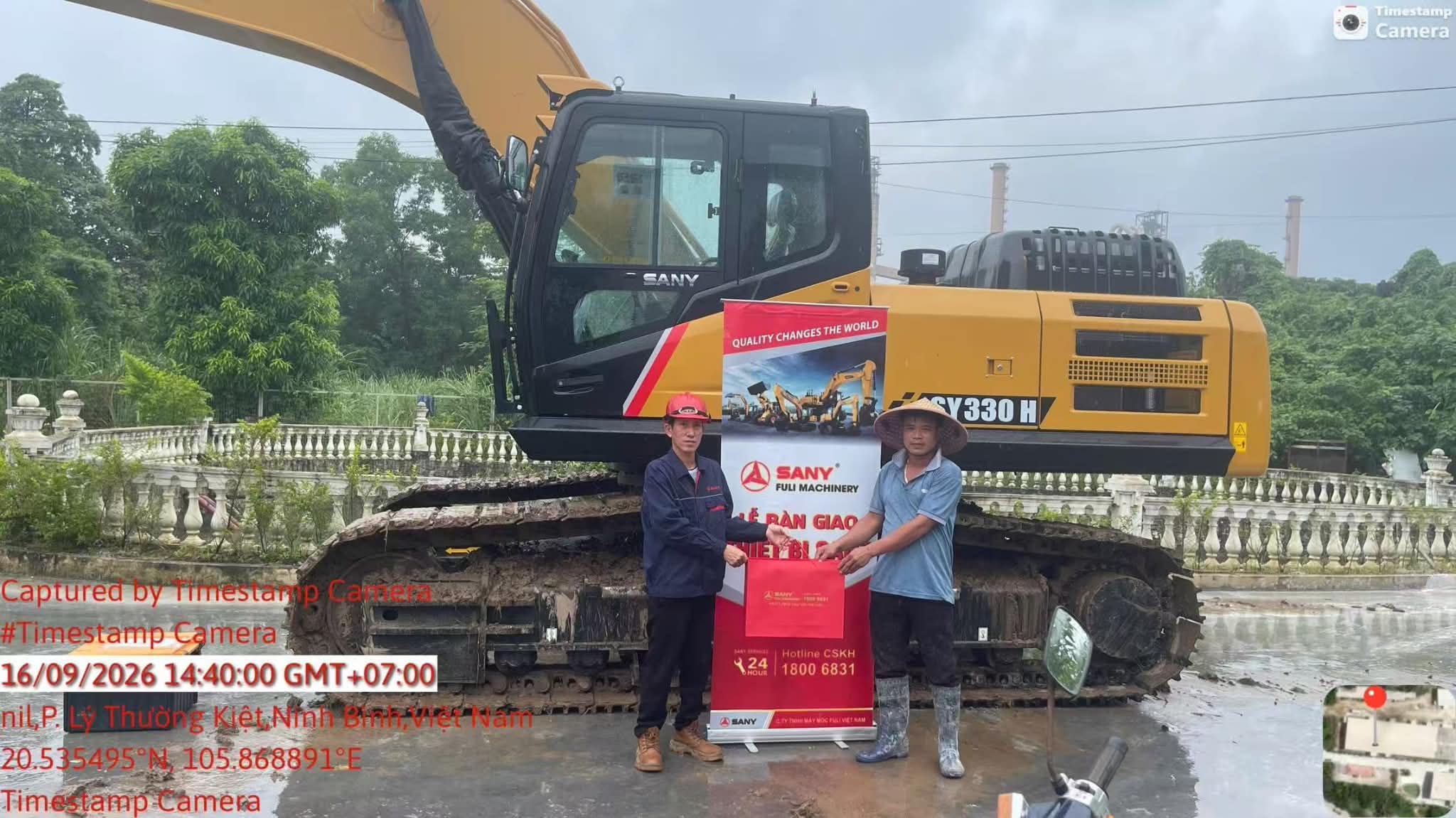 01 chiếc máy xúc SANY SY330H được khách hàng lựa chọn và đưa về Hà Nam