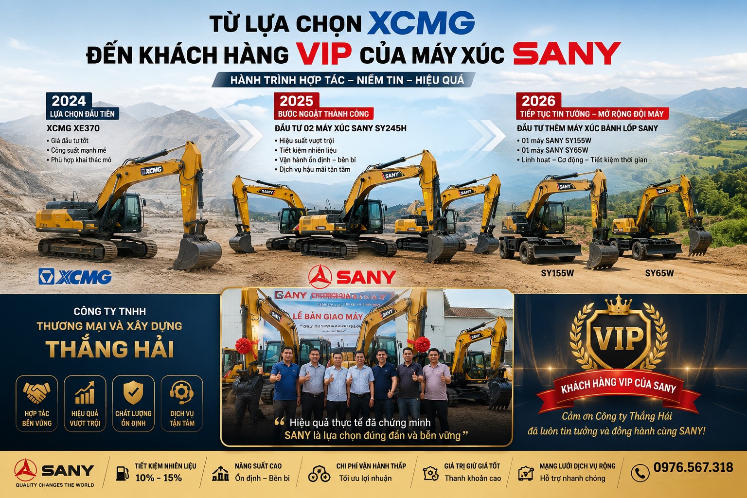 máy xúc sany