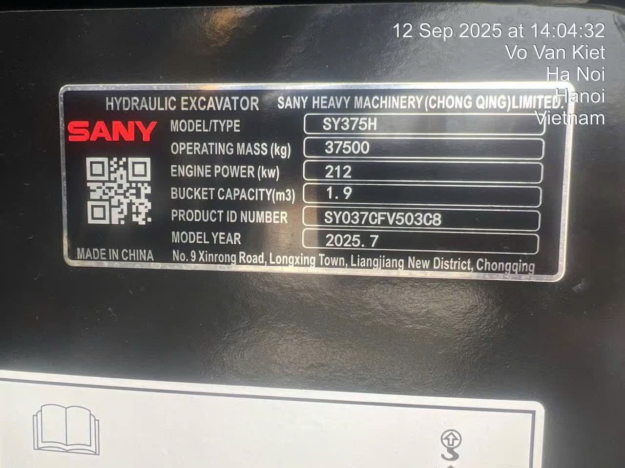 máy xúc sany