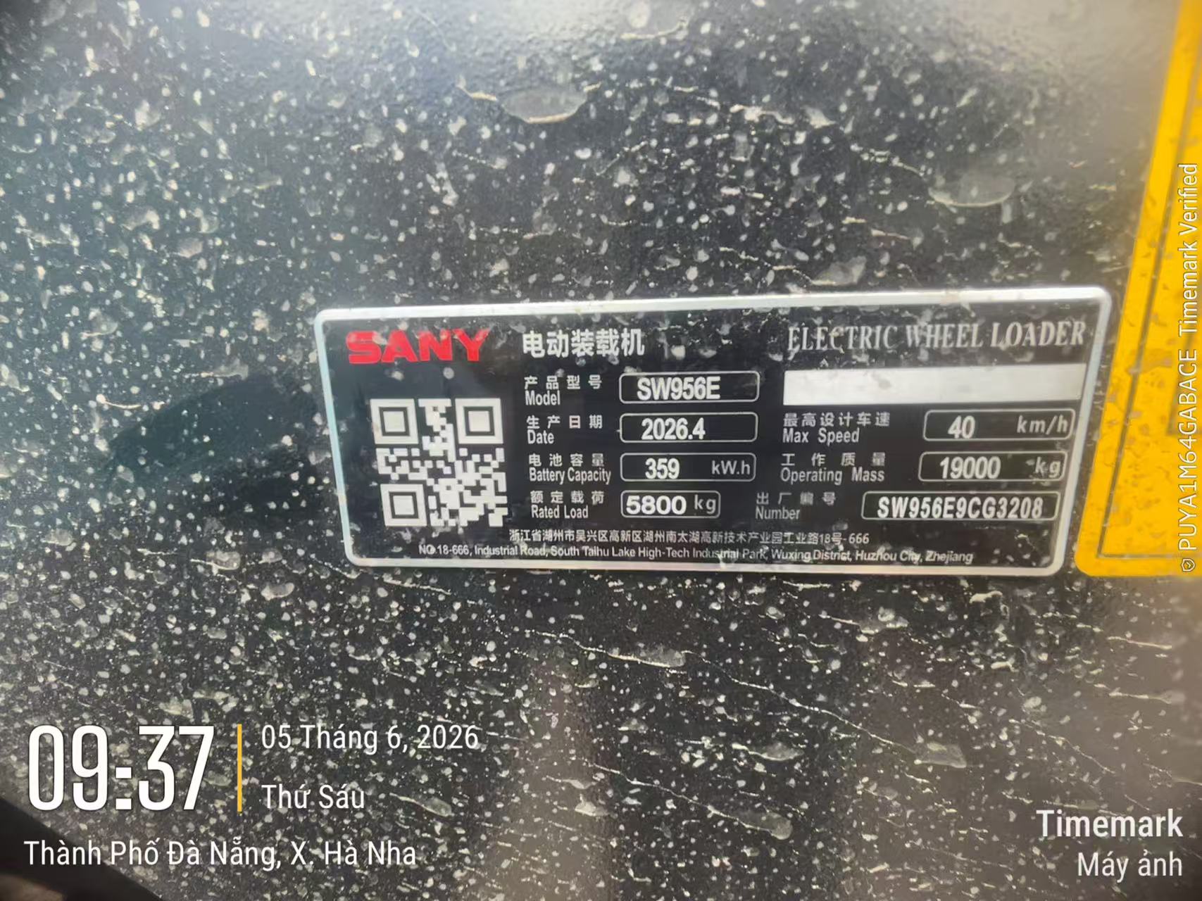 xúc lật điện sany