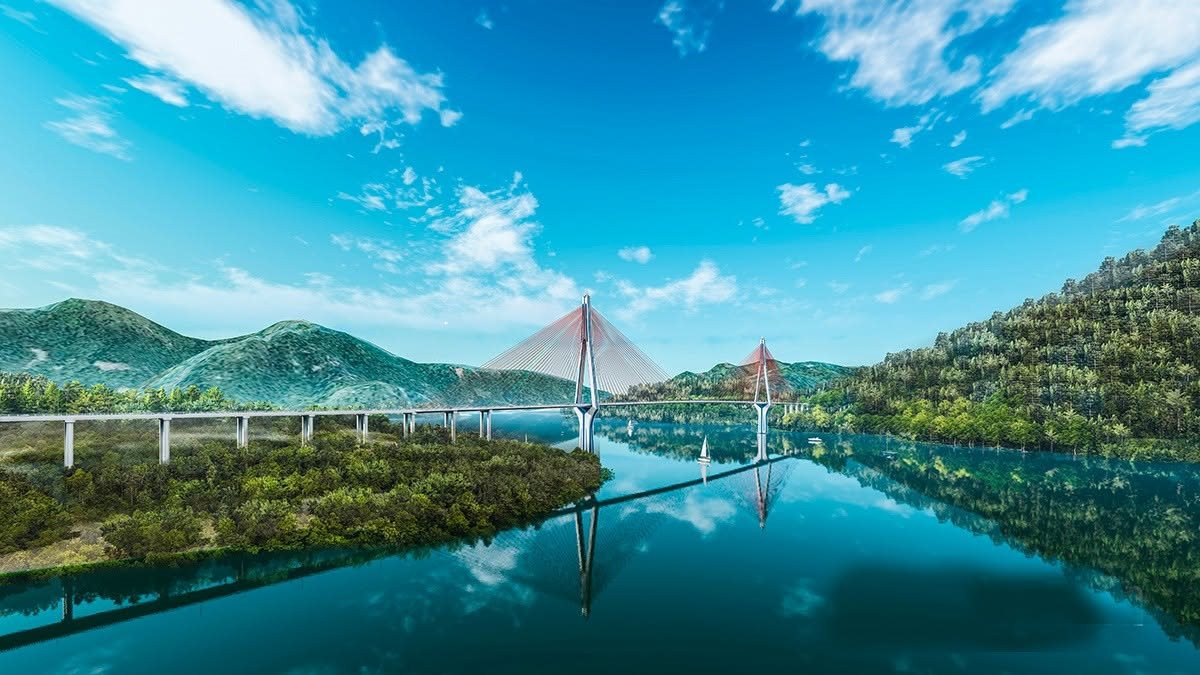 phối cảnh cầu hòa sơn