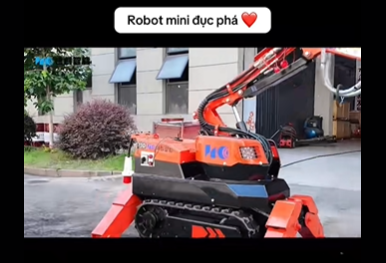 Robot HCR70D thiết bị phá dỡ điều khiển từ xa