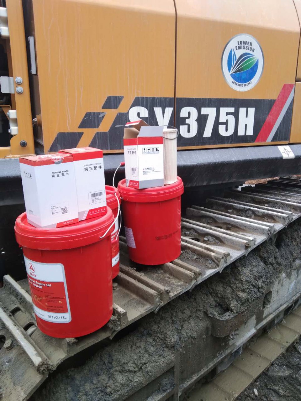 Đăng kiểm máy xúc SY375H