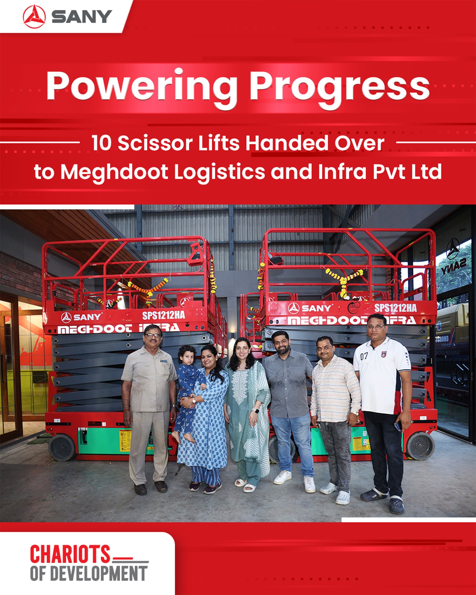 xe nâng người cắt kéo SANY SPS1212HA