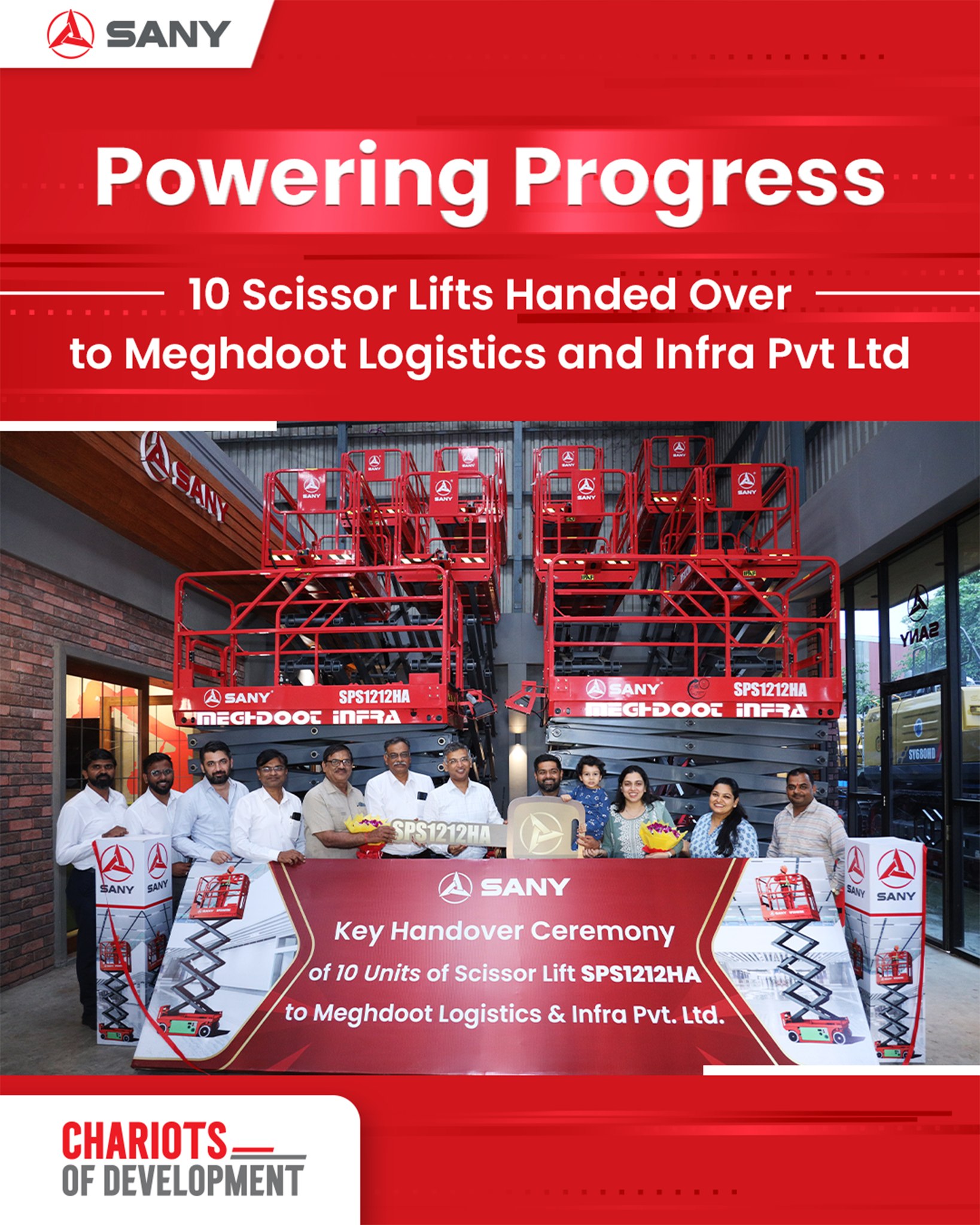 xe nâng người cắt kéo SANY SPS1212HA