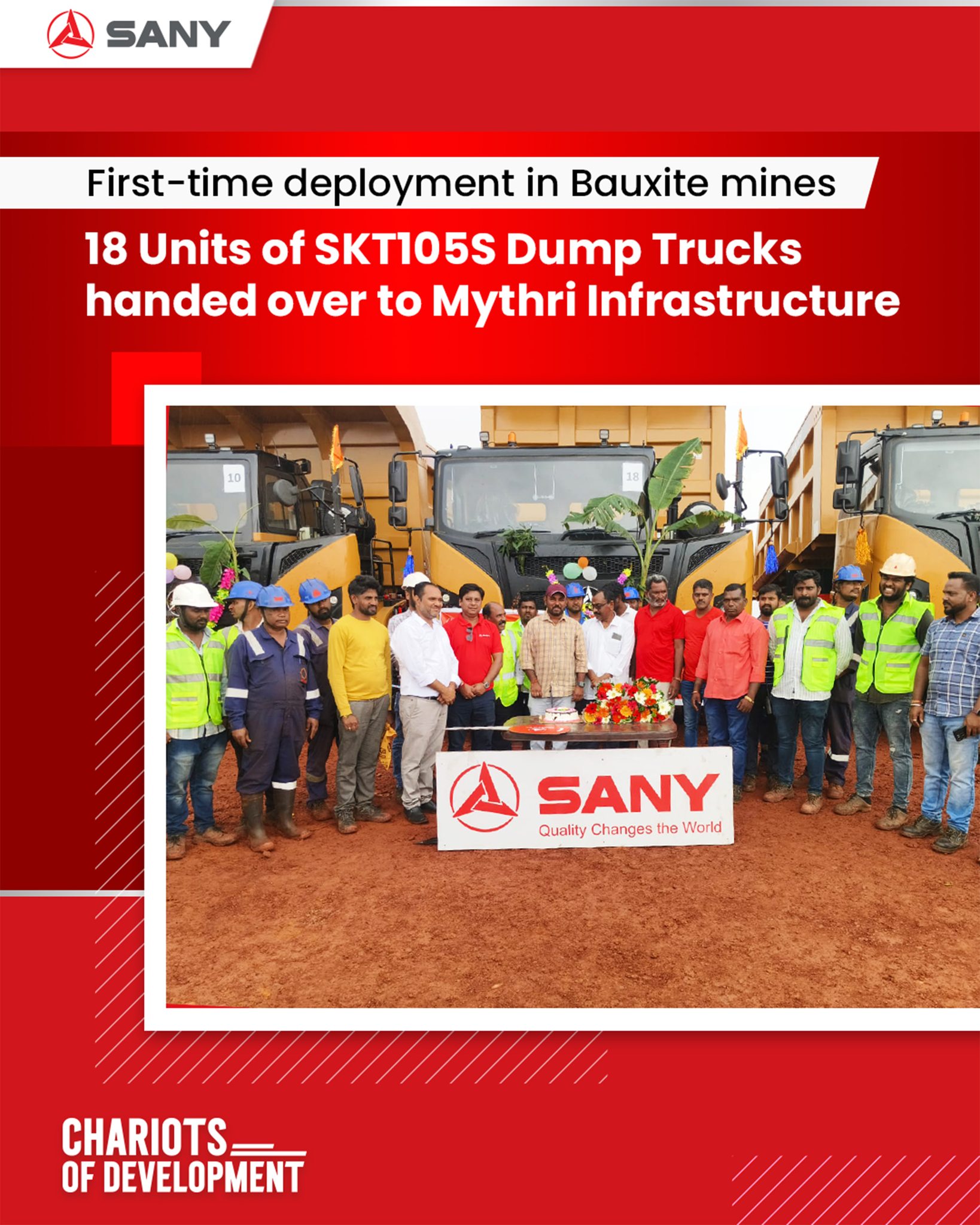 bàn giao xe tải mỏ skt105s