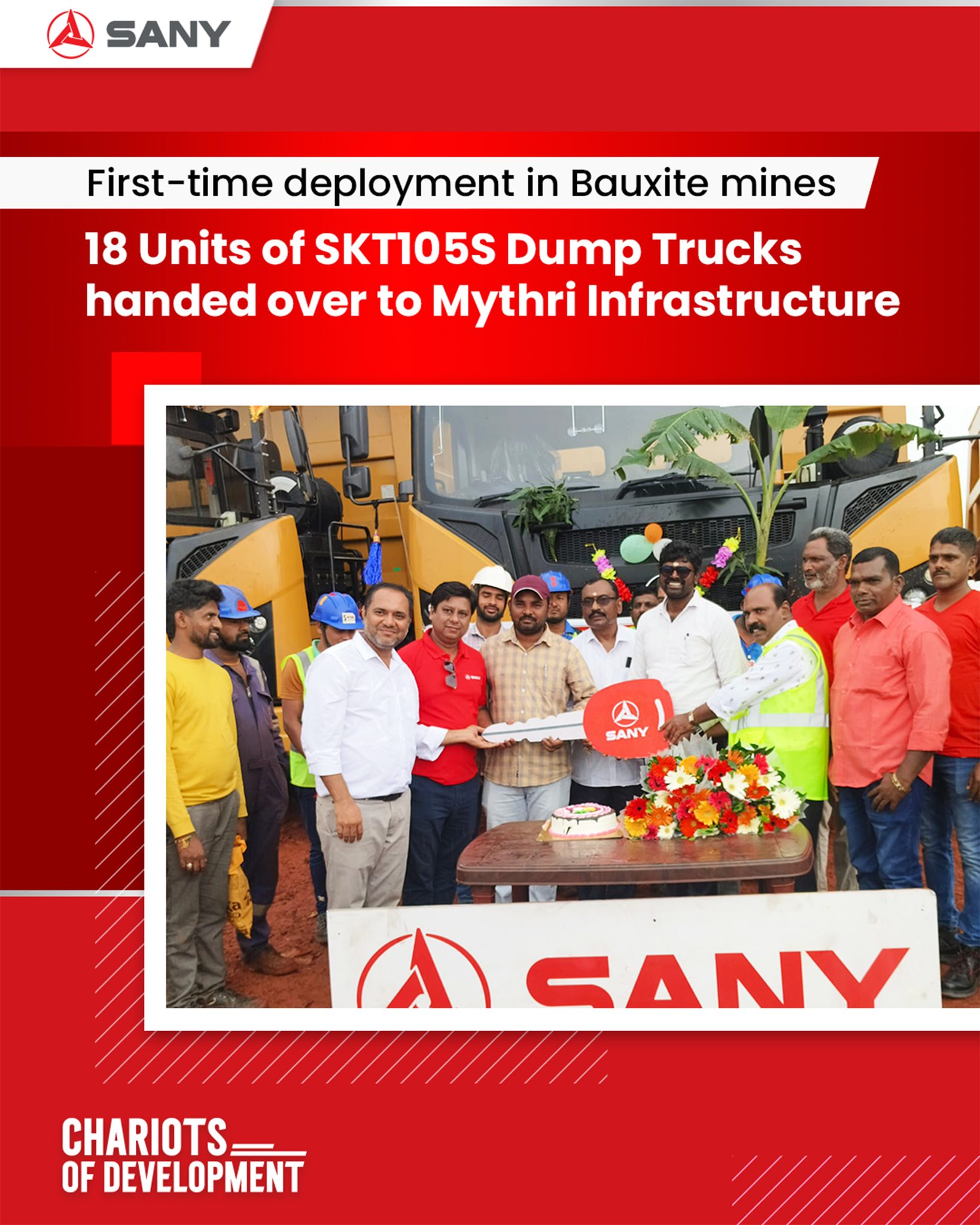 bàn giao xe tải mỏ skt105s