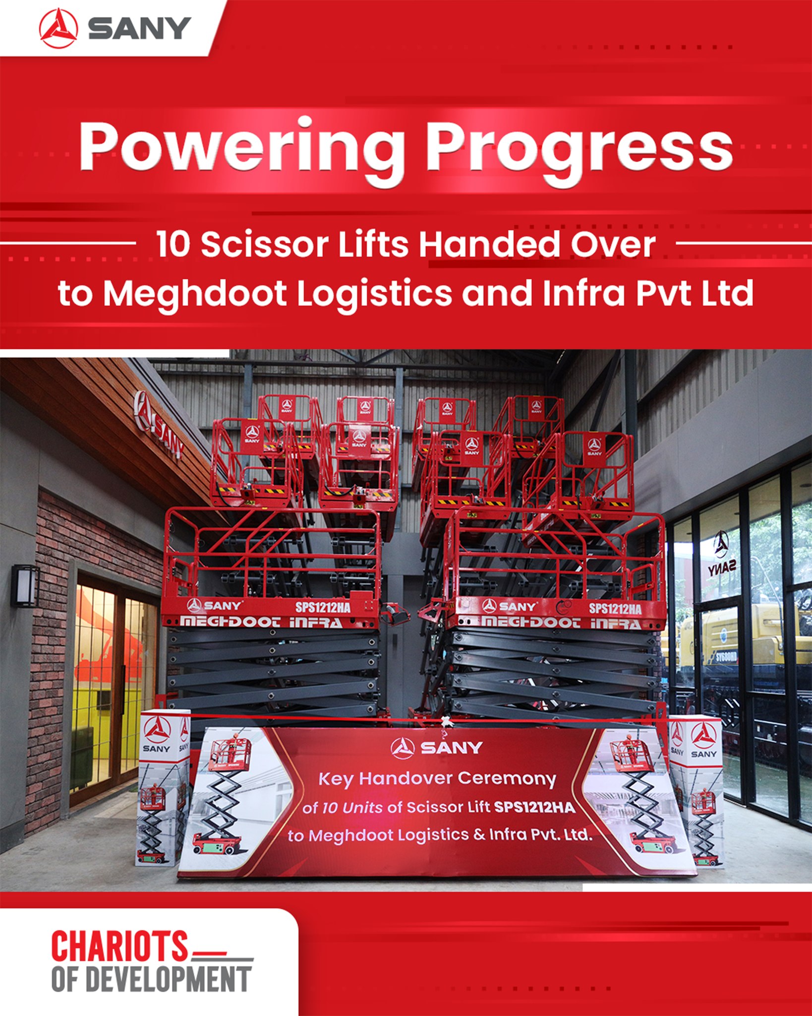 xe nâng người cắt kéo SANY SPS1212HA