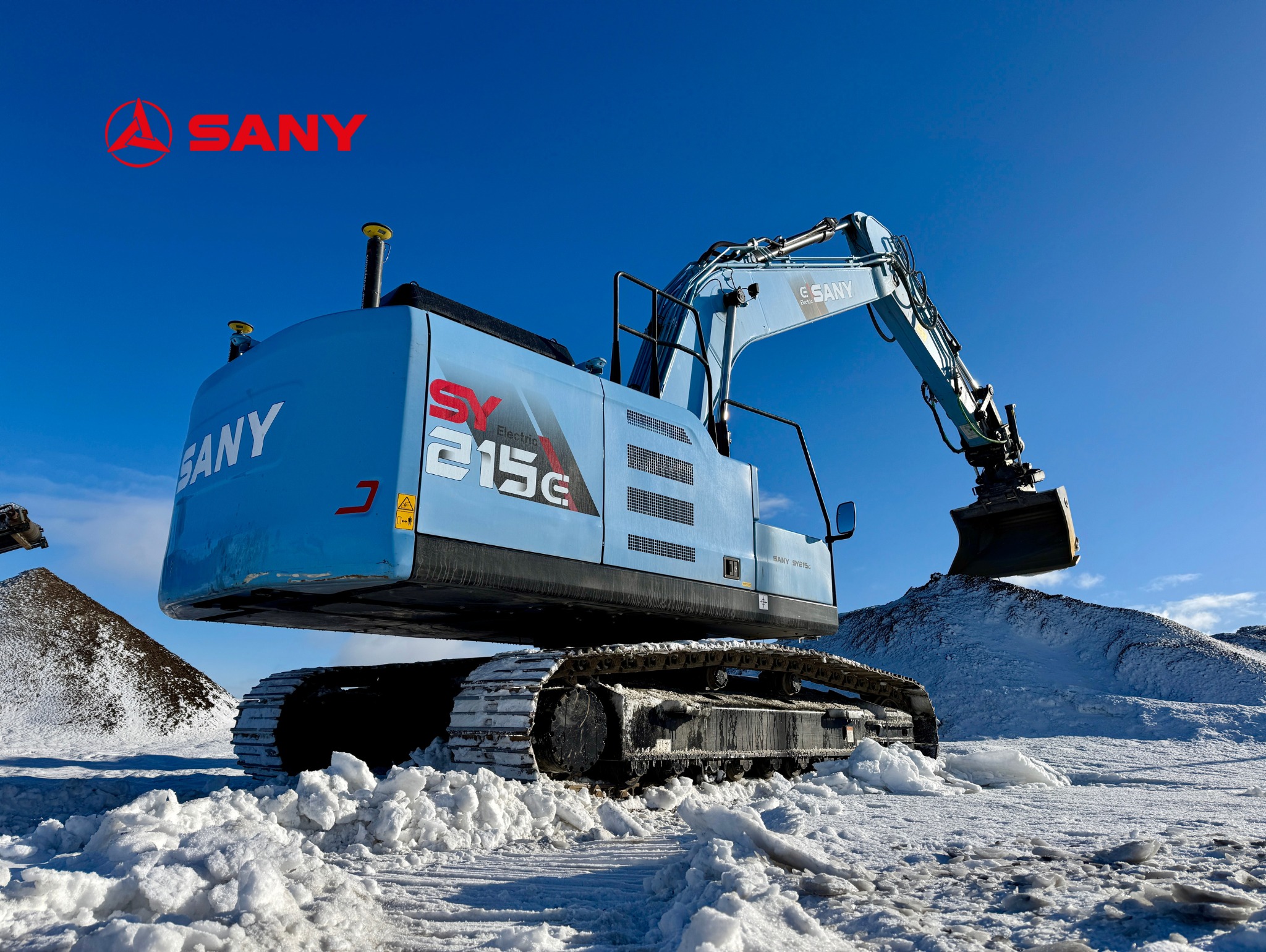 máy xúc điện sany