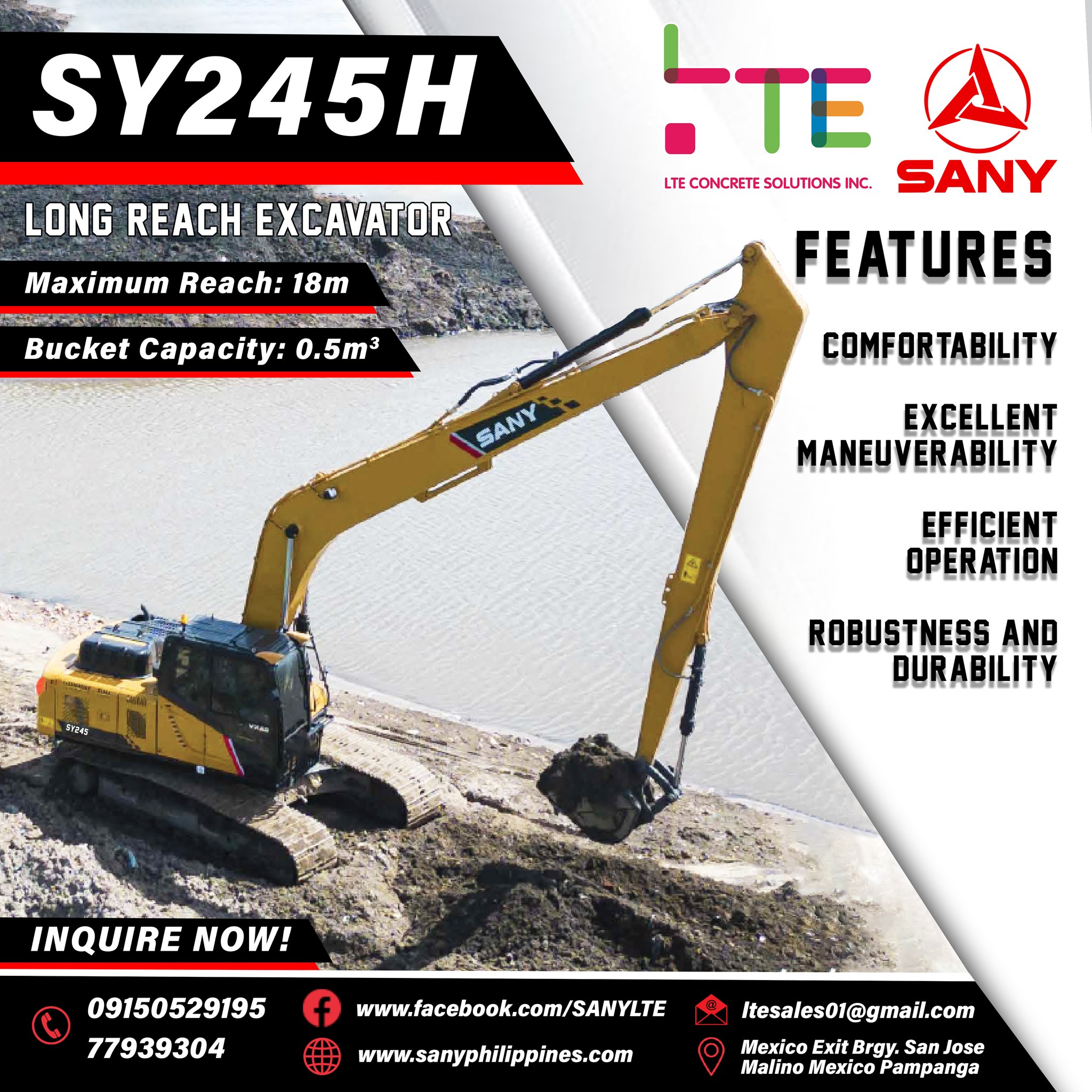 máy xúc sy245h