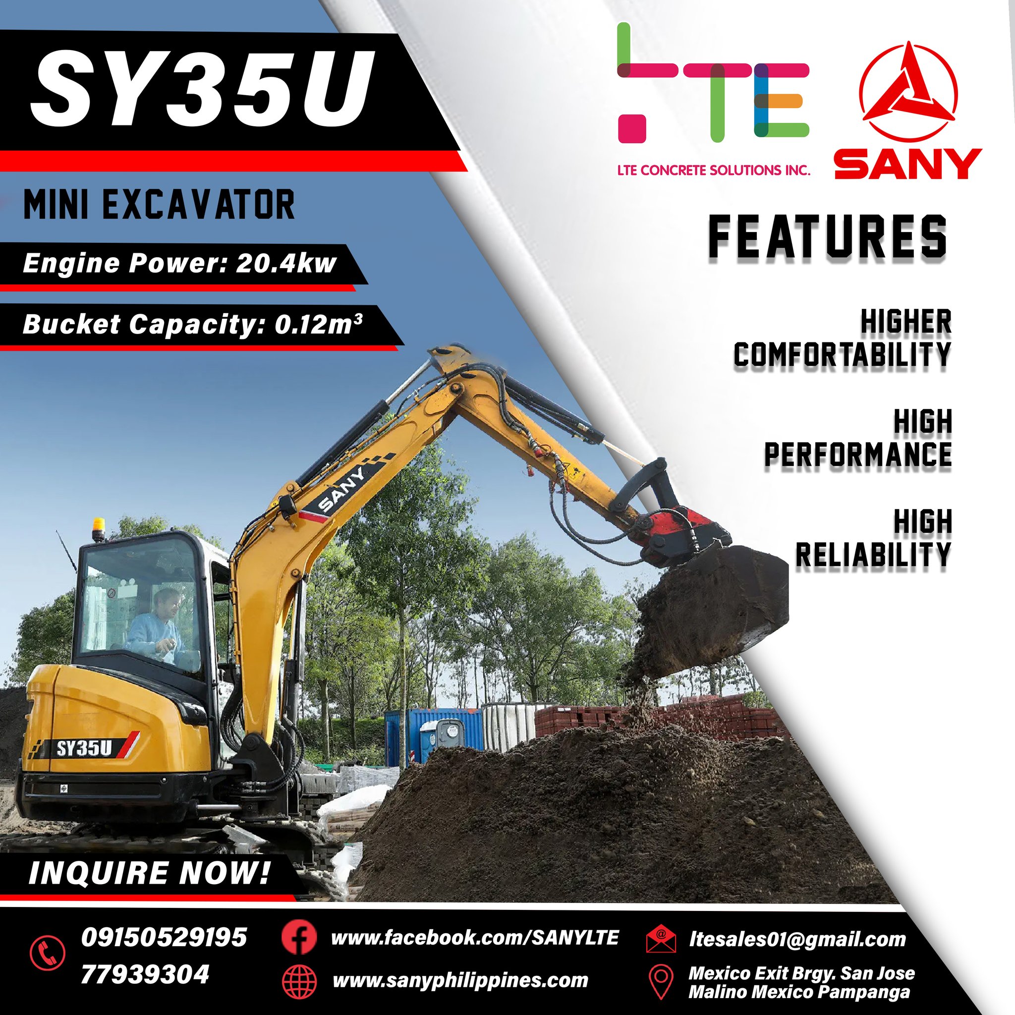 máy xúc sy35u