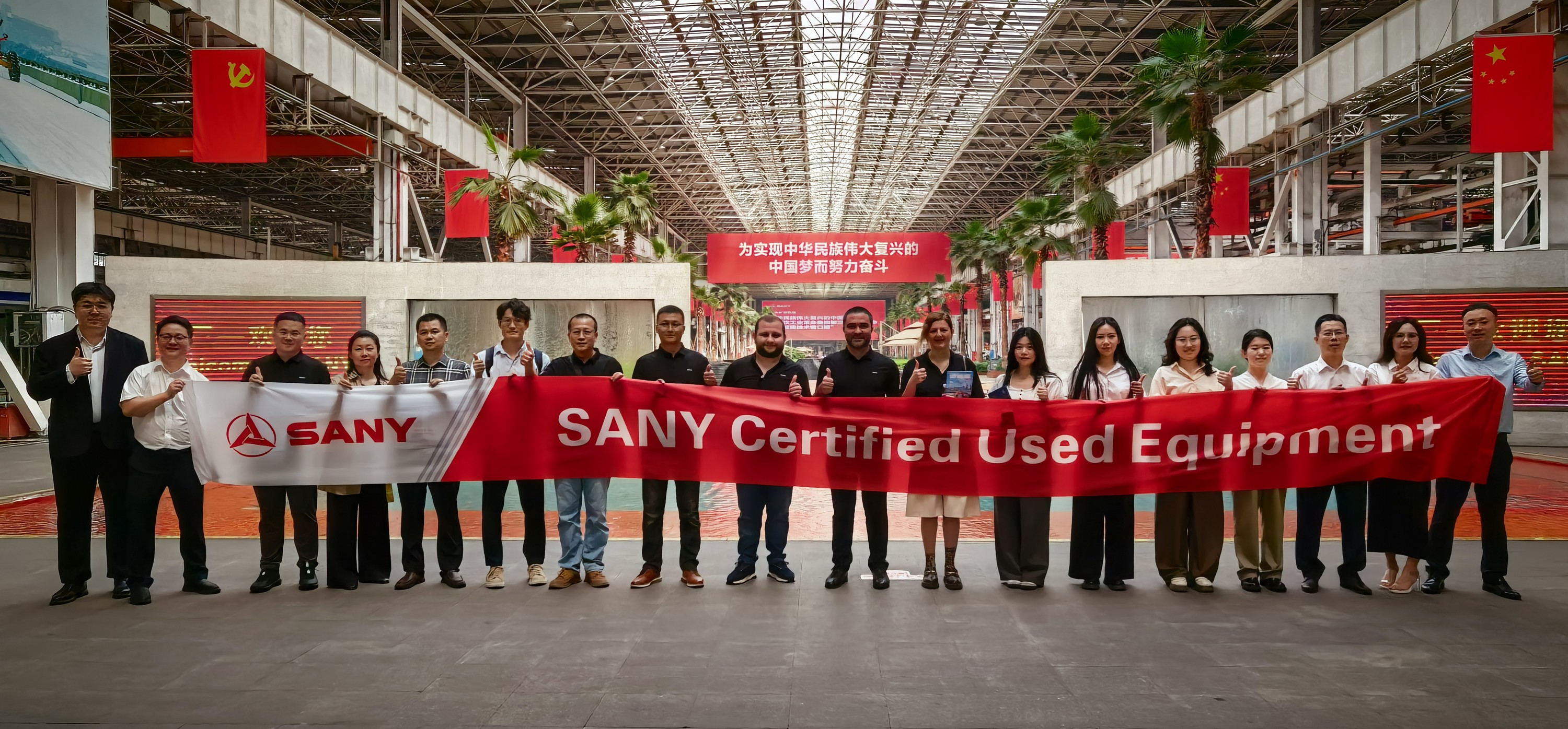 Tại nhà máy SANY