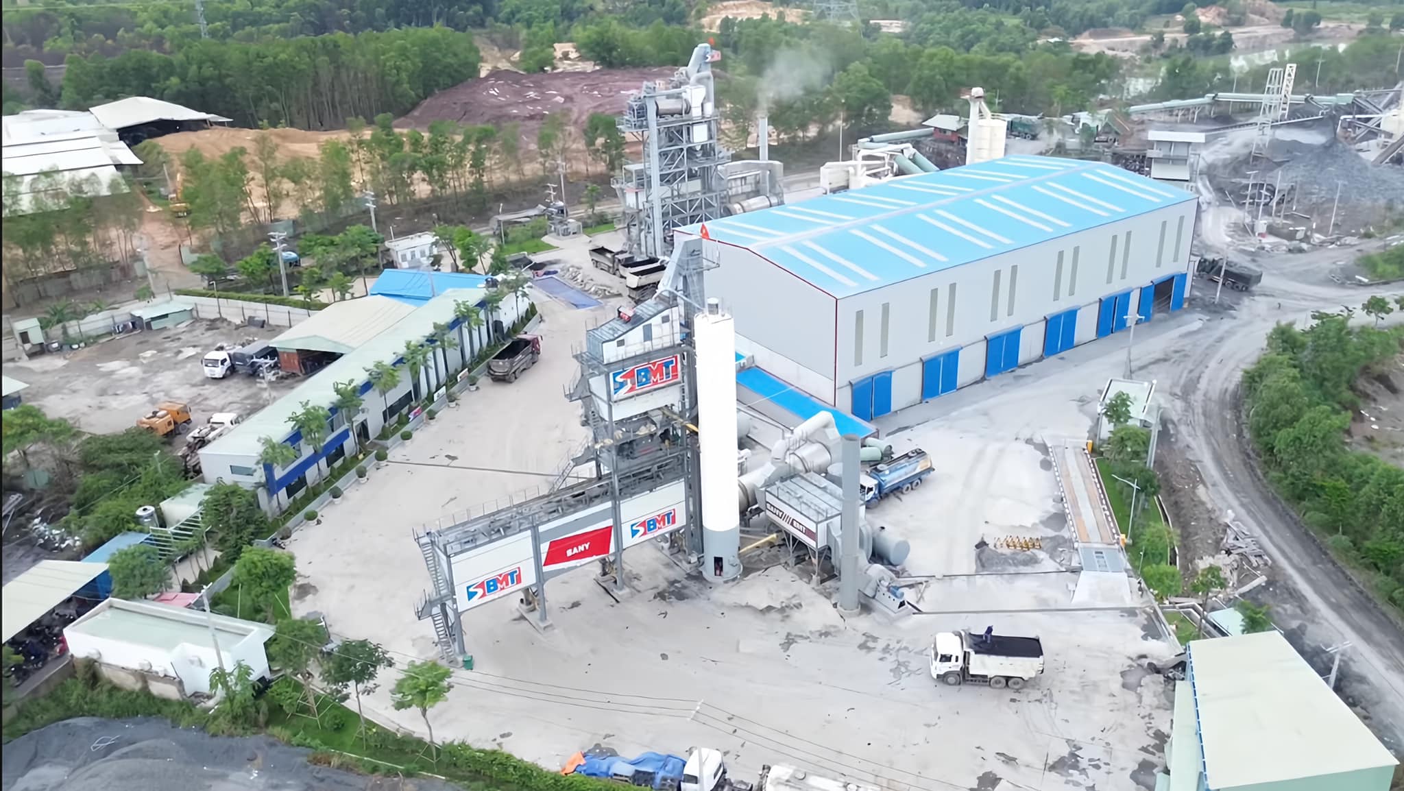 Trạm bê tông nhựa nóng mang thương hiệu SANY
