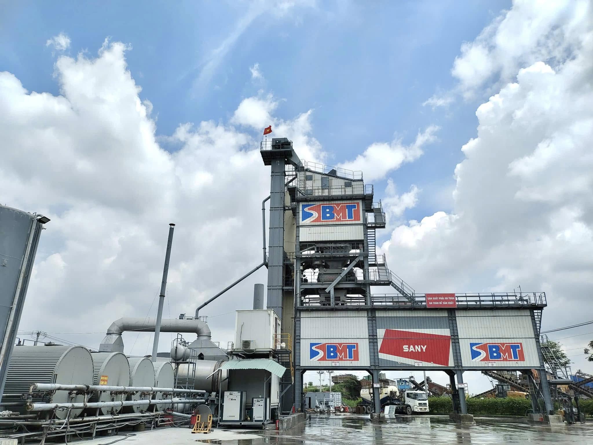 Trạm bê tông nhựa nóng mang thương hiệu SANY