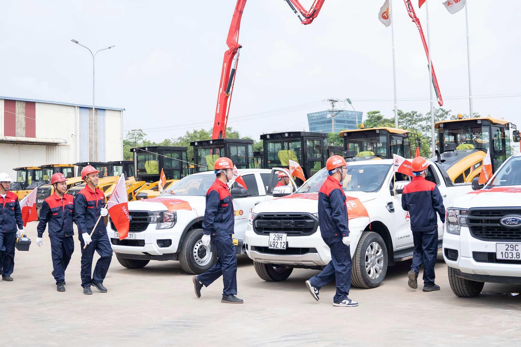 nhân viên dịch vụ xuất phát