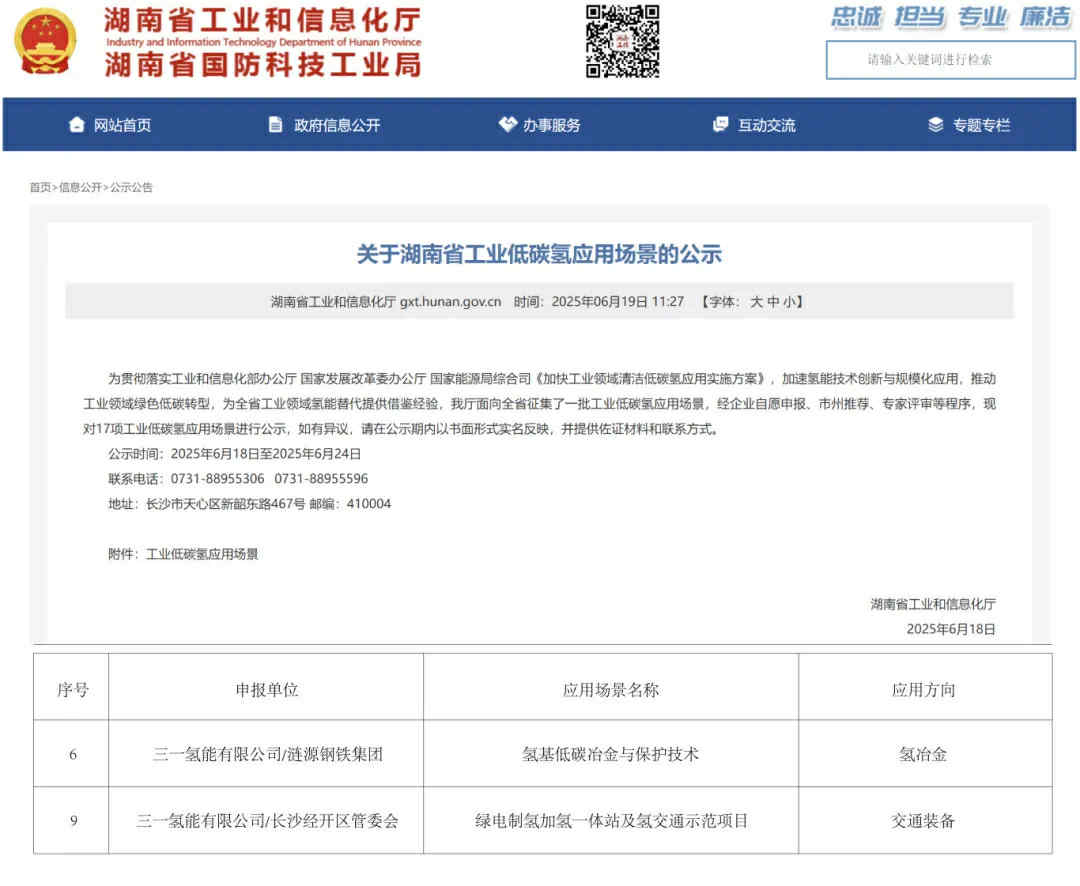 dự án hydro xanh SANY