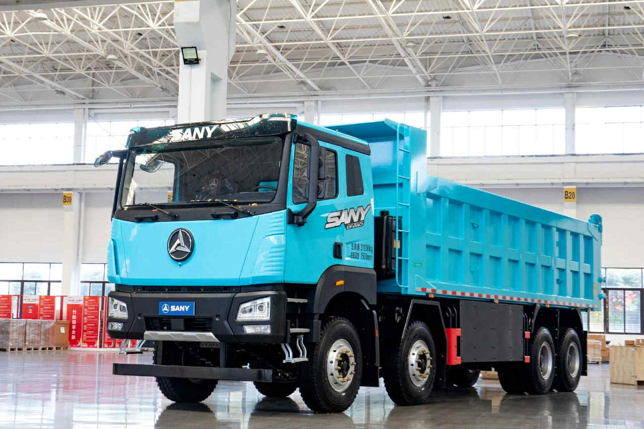 xe ben tự đổ điện sany