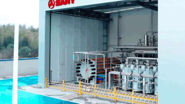 hệ thống xe-trạm-tiếp liệu SANY