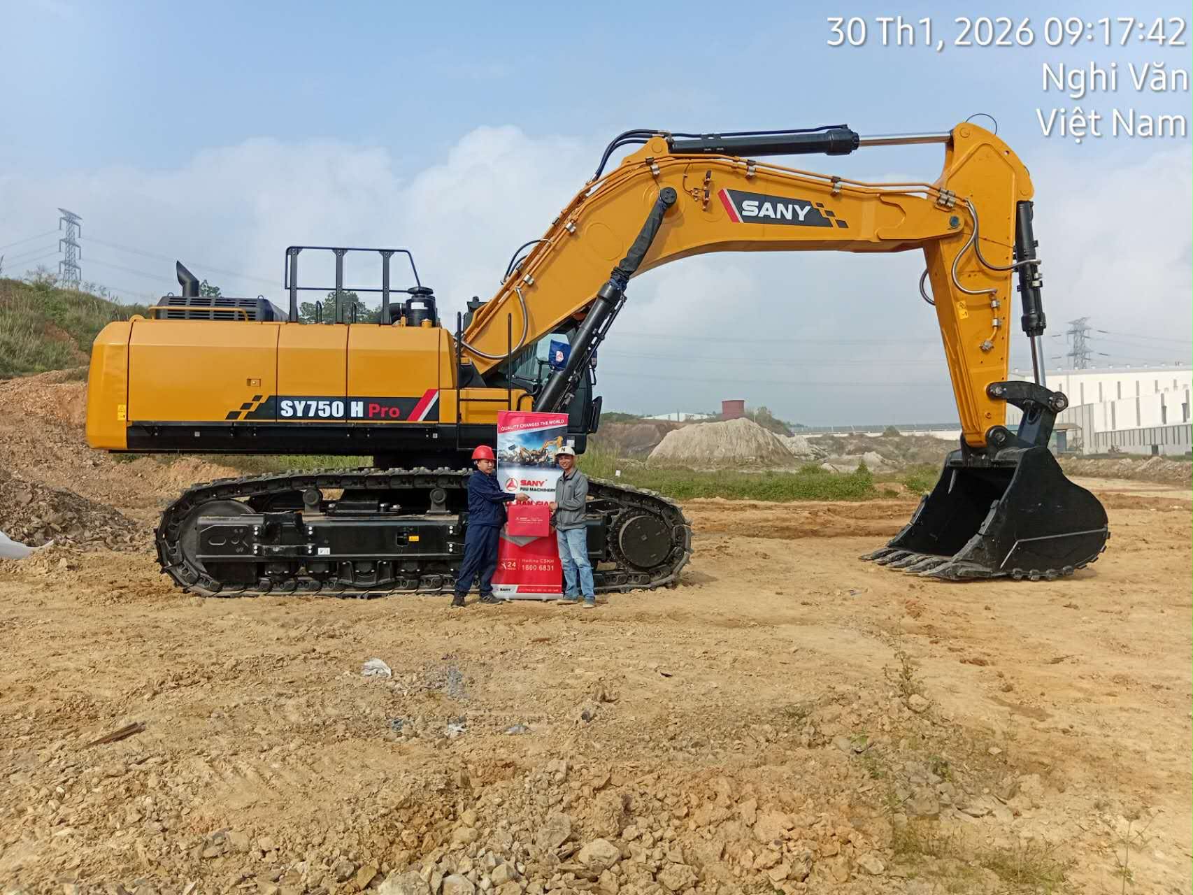 Máy xúc cỡ lớn SANY SY750H - vũ khí khai thác mỏ