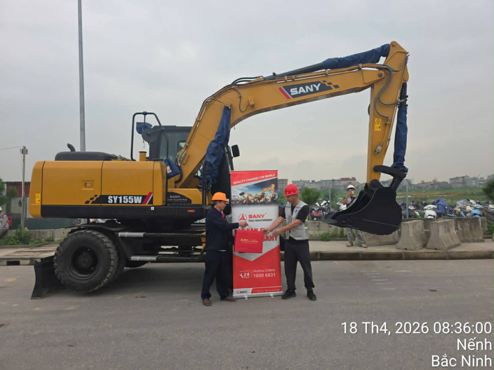 Tổng hợp giao máy xúc SANY tháng 4 năm 2026