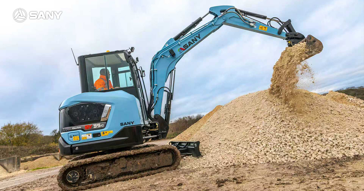 Giới thiệu máy xúc điện SANY SY35E