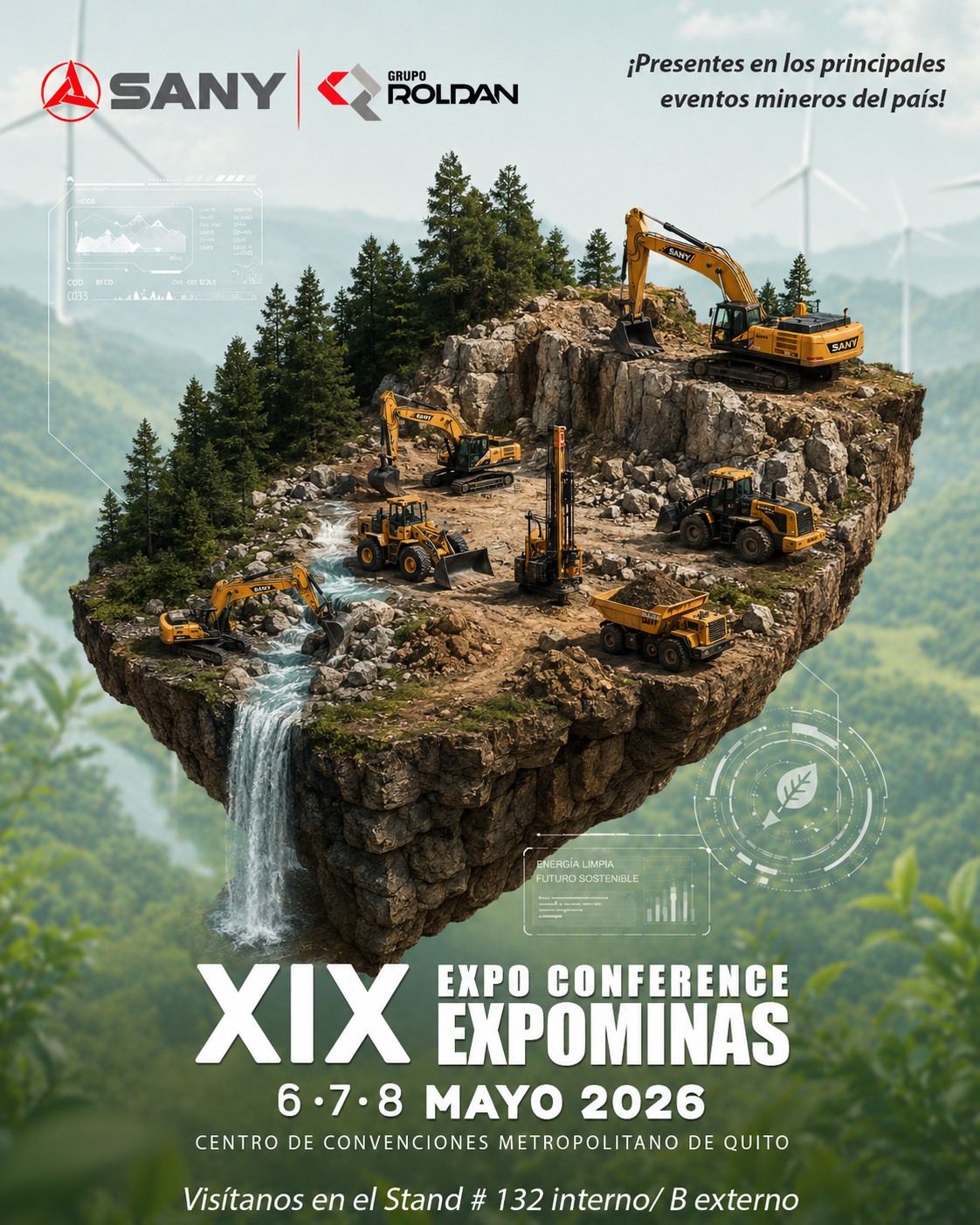 SANY Ecuador : Hãy đến với Expominas 2026