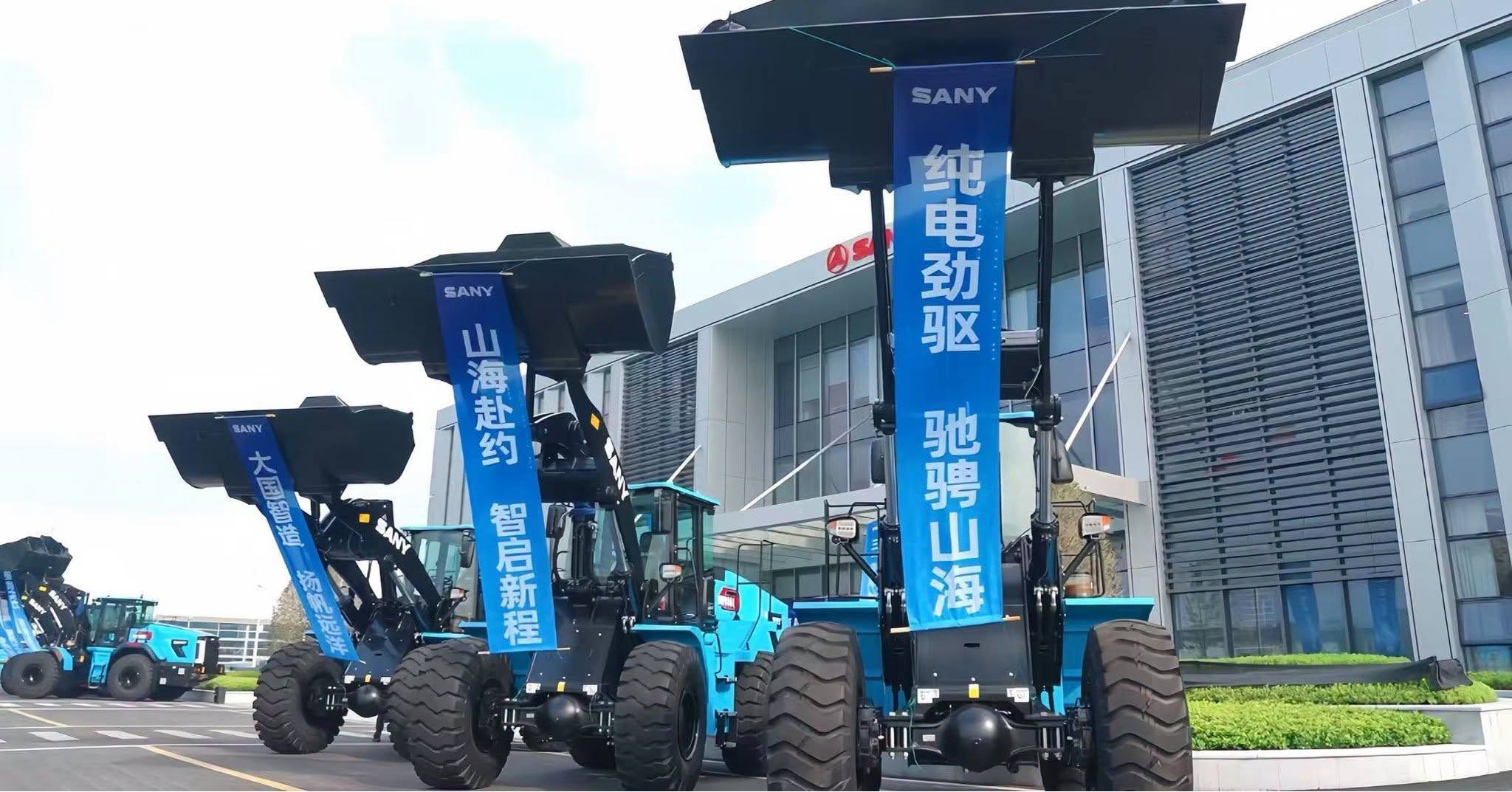 xúc lật điện sany