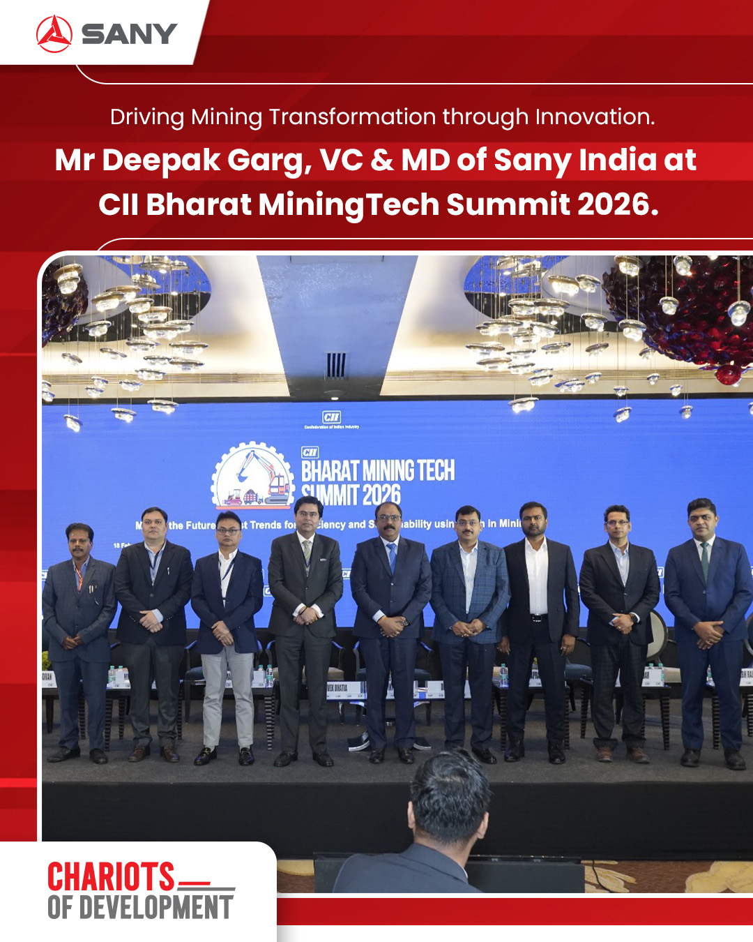 SANY Ấn Độ tham gia Hội nghị CII Bharat MiningTech Summit 2026