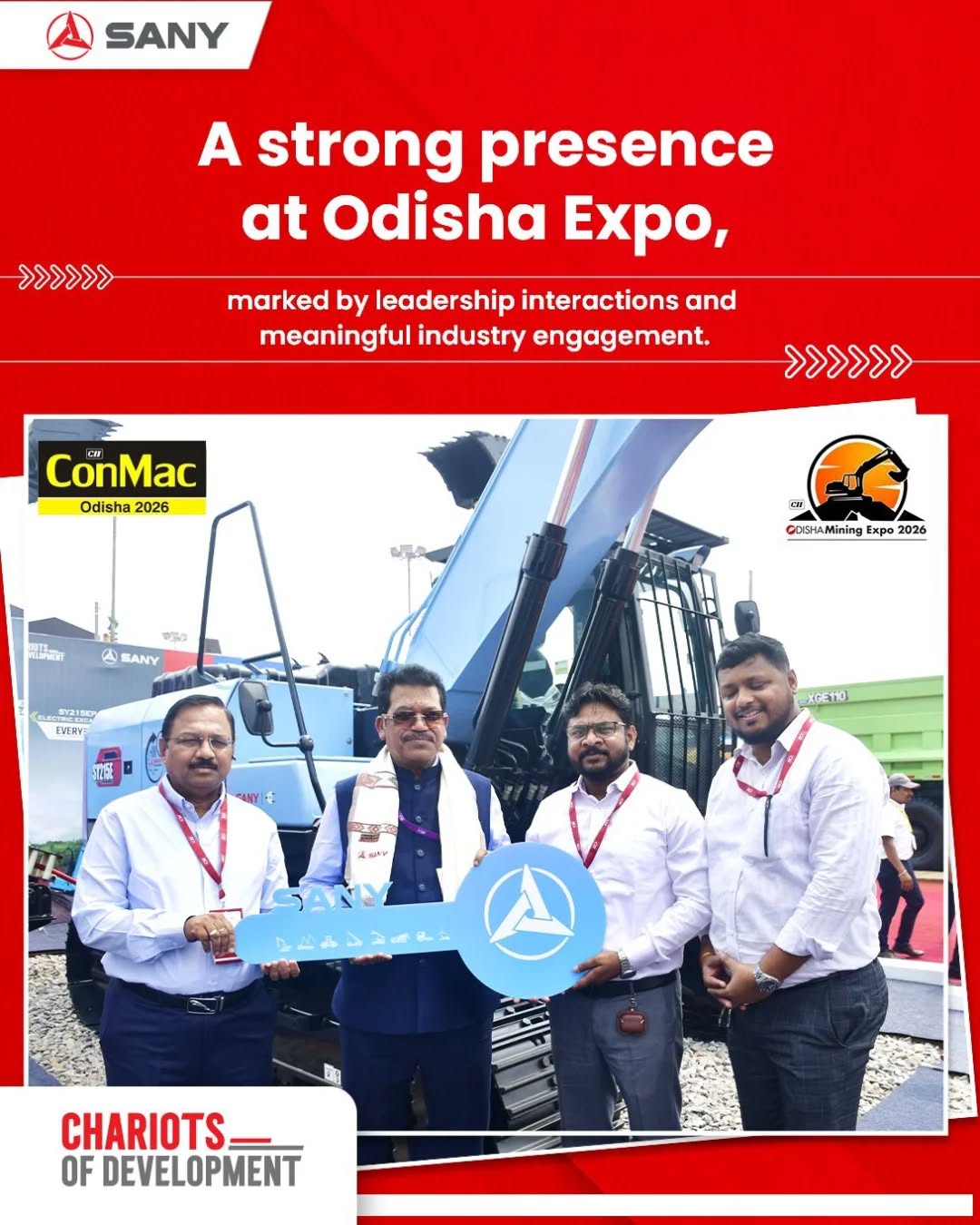 SANY India đã ghi dấu ấn tại Odisha Expo 2026