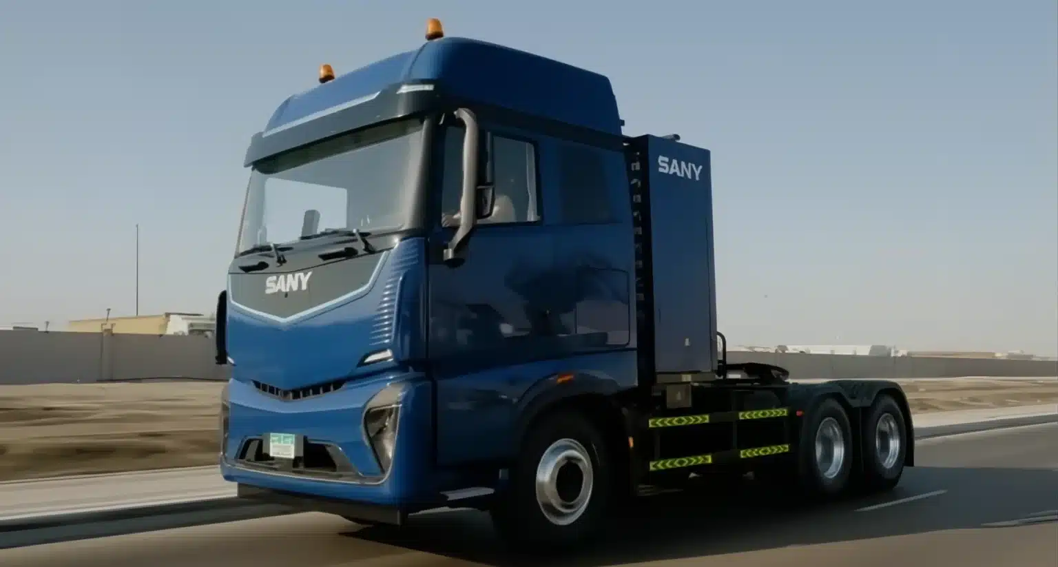 EGME ra mắt xe tải điện SANY với công nghệ hoán đổi pin tại UAE