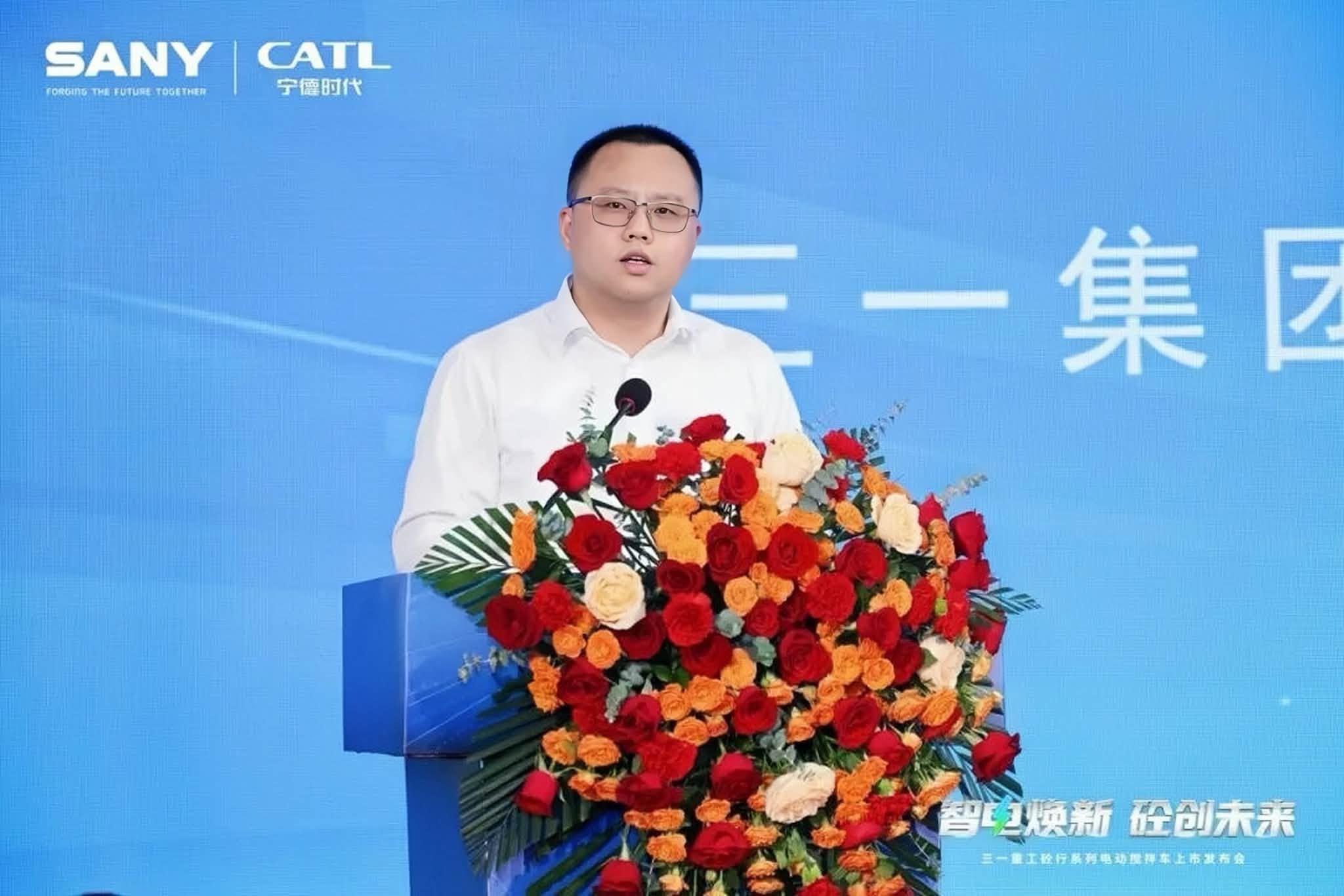 SANY ra mắt xe trộn bê tông thuần điện 409 tại Quảng Châu
