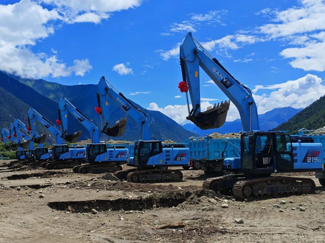 máy xúc điện sany