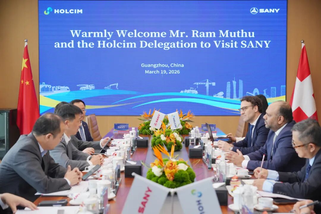 Tập đoàn SANY đạt được thỏa thuận hợp tác chiến lược với Tập đoàn Holcim