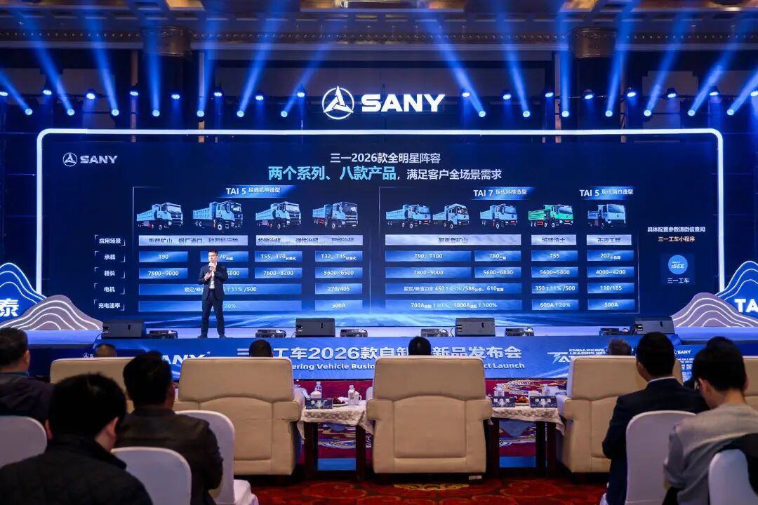 xe ben điện sany
