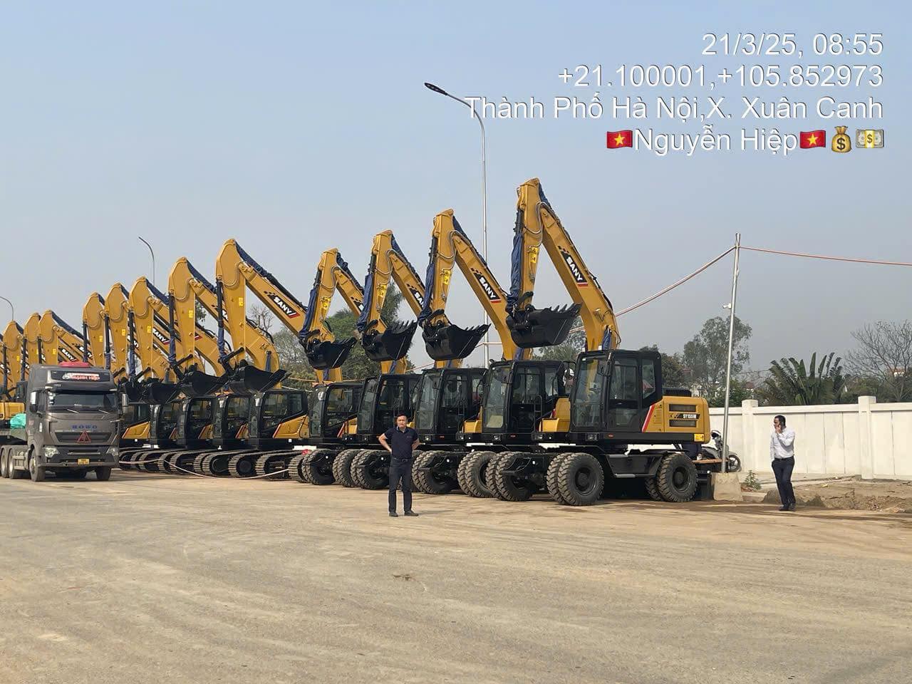 máy xúc sy155w