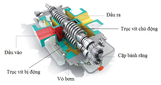 Bơm Thủy Lực Trục Vít: Cấu Tạo, Nguyên Lý, Ứng Dụng và Ưu Điểm Toàn Diện