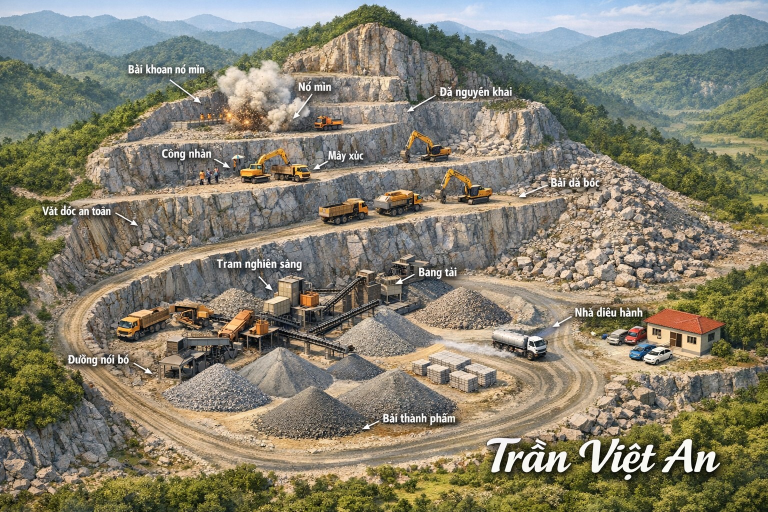 mỏ khai thác