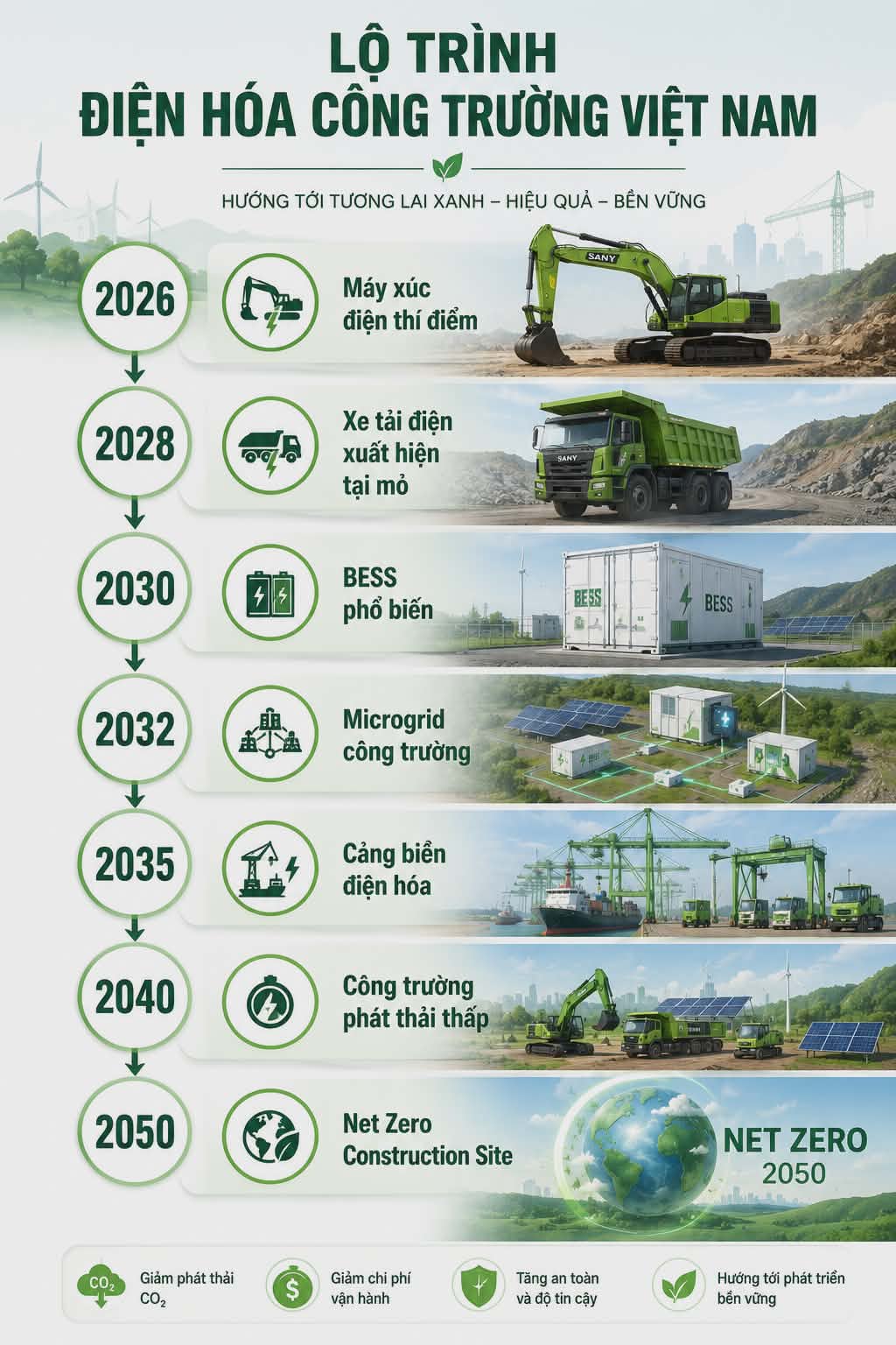 lộ trinh điện hóa việt nam