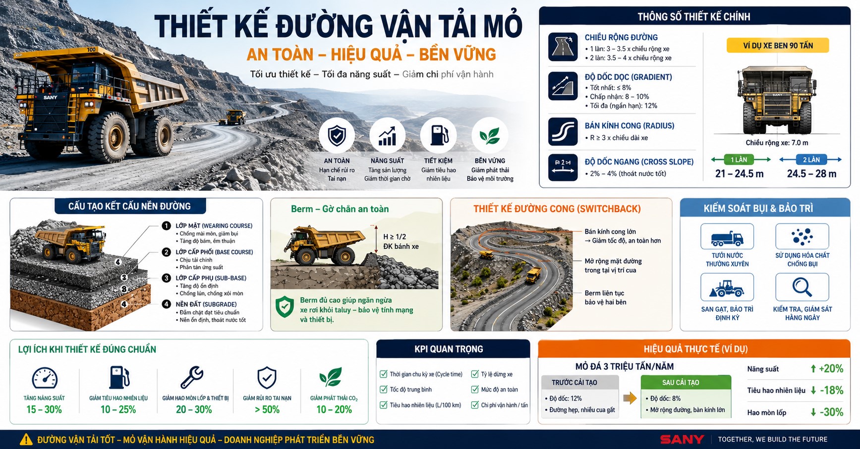 thiết kế đường mỏ