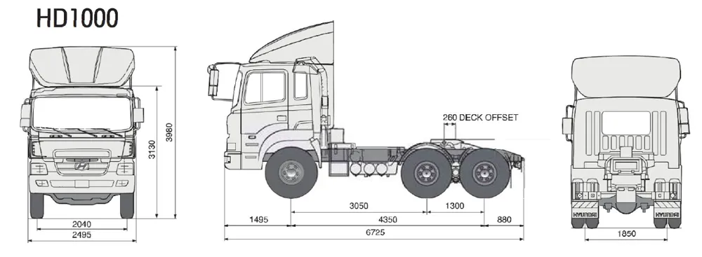 xe đầu kéo HD1000