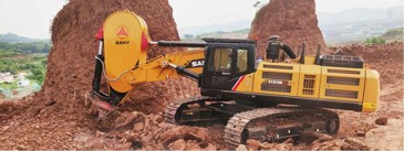 Máy xúc đào SANY SY870H lắp mỏ đào