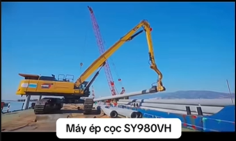 SY980VH | Máy xúc đào SANY lắp đầu ép cọc