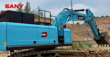 SANY Bỉ trải nghiệm máy xúc điện SY375H tại Trung quốc