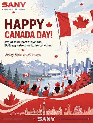 SANY Canada : Chào mừng Quốc khánh 1-7