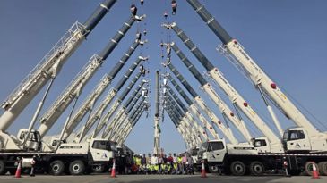 Cần cẩu SANY bàn giao số lượng lớn tại Ả Rập Xê Út